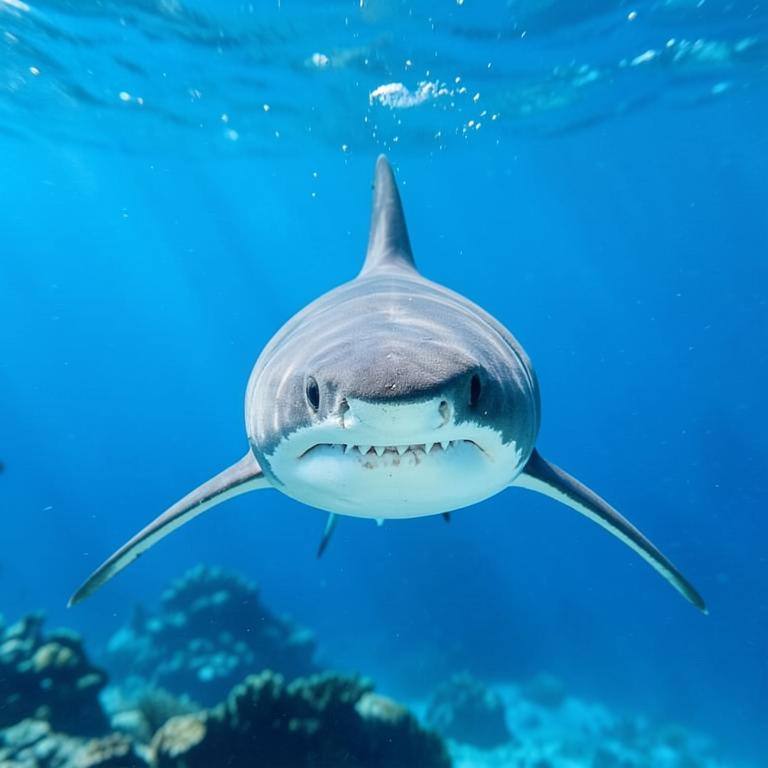 Sharks underwater photograph
